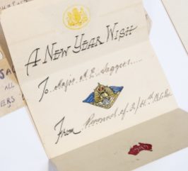 A New Year Wish, 1945. A.E. Saggers papers, ACC 5365A/15