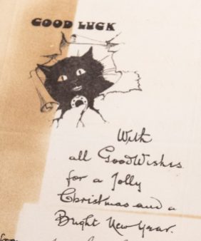 Good luck. Album of greeting cards, Young Australia League records, ACC 7292A/86